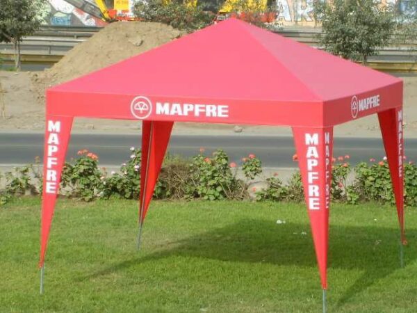 Toldo Pirámide publicitario